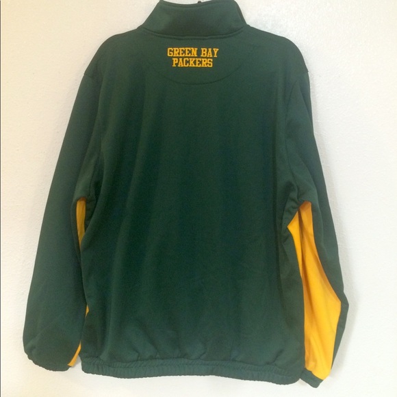 Green Bay Packers Qr Zip Fleece Performance Jacket - Picture 3 of 3